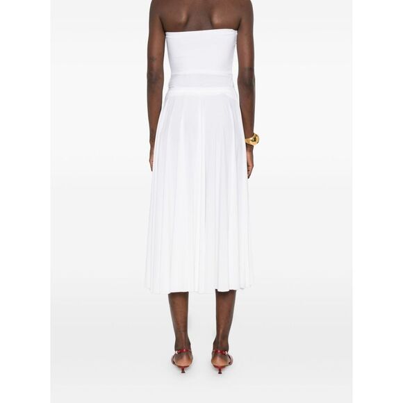 Norma Kamali Women Flared Midi Skirt